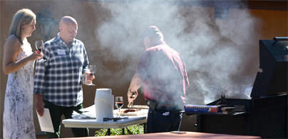 Fred Schweiger- grillin' like a villain!